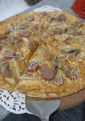Foto resep Pizza Sosis Simple #97