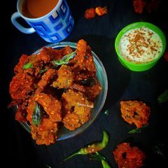 A picture of Besan Karela Fry.