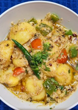 A picture of Dum Aloo Karahi.