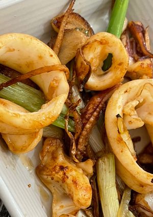 現流透抽乾燒麻油薑絲 的食譜成品照片