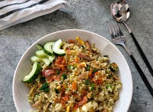 Foto resep NasGor Bebek Cabe Ijo