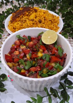 عکسی از دستور سالاد گوجه فرنگی 😋