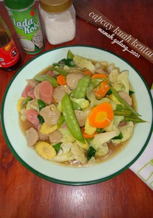 Foto resep Capcay kuah kental