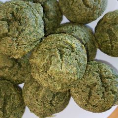 Spinach banana muffins A picture of Spinach banana muffins.
