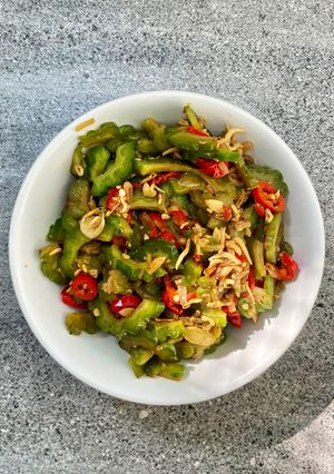 Foto resep Tumis pare teri