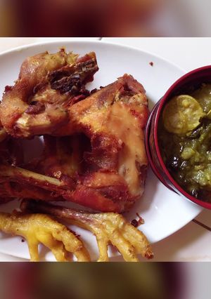 Foto resep Ayam goreng kampung sambel ijo