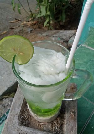 Foto resep Es Kelapa Jeruk Nipis