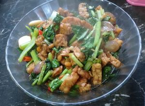 Foto resep Orek tempe + sayur cesim hijau