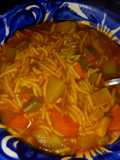 Fideos con verduras