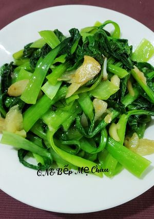 Hình của món Cải thìa xào tỏi.