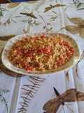 Ensalada de bulgur con garbanzos