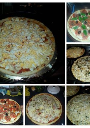 Una foto de Pizzas para todos los gustos 😋😍🍺