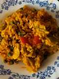 Arroz con costilla y verduras