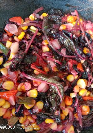 Foto resep Oseng Bayam Merah Pedas
