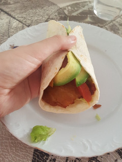 Una foto de Kebab vegetariano