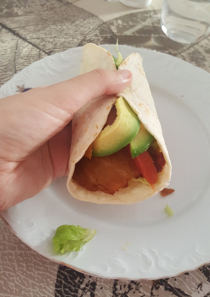 Una foto de Kebab vegetariano