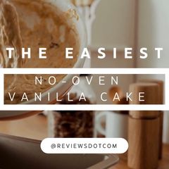 A picture of NO-OVEN VANILLA CAKE RECIPE.