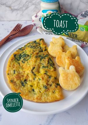 Foto resep Mini Toast dan Omelet Bayam