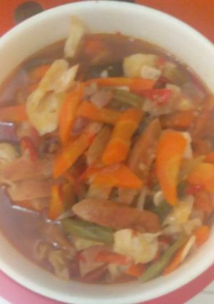 Foto resep Tumis sayuran + Sosis