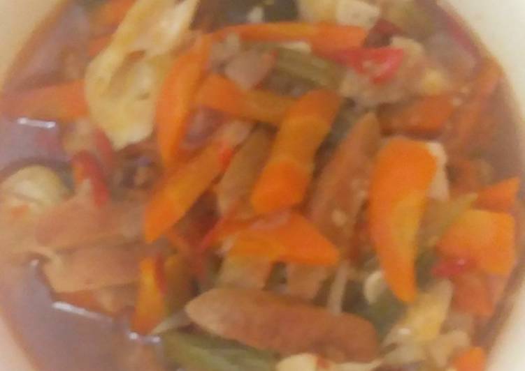 Resep Tumis sayuran + Sosis, Praktis