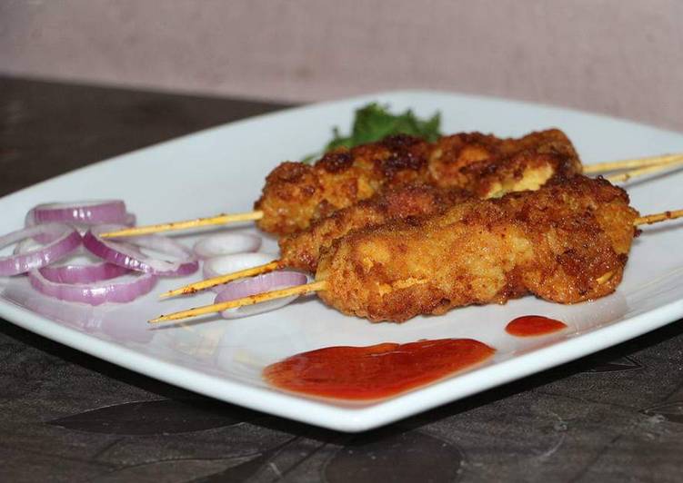 Recipe of Ultimate Spicy chicken boti sticks