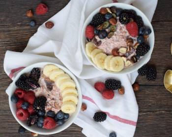 Ultimate Serving Recipe Strawberry bircher muesli Restaurant Style