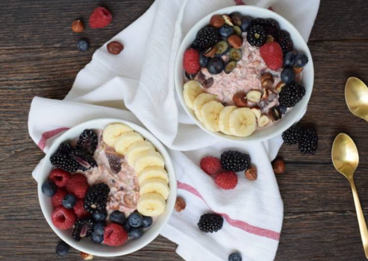 How to Prepare Quick Strawberry bircher muesli