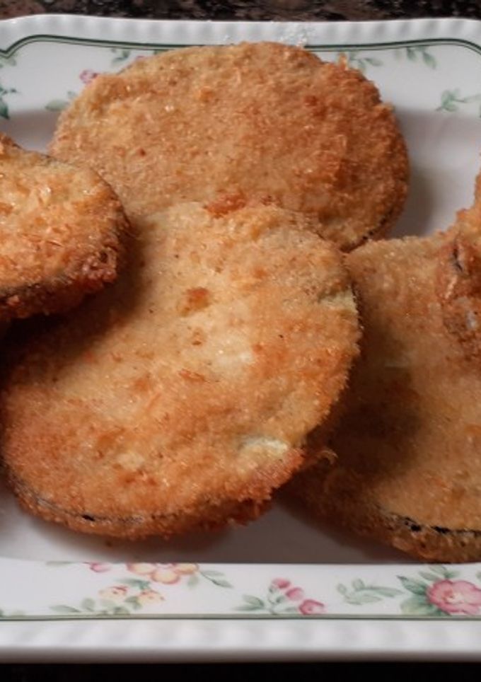 Una foto de Berenjenas con queso