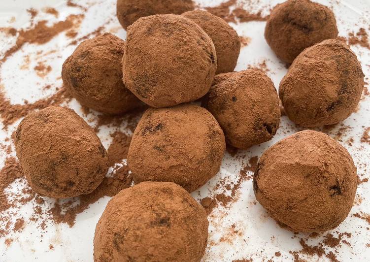 Bagaimana Membuat Dark Choco Truffle (no added sugar) Anti Gagal