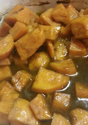 A picture of Maple brown sugar sweet potatoes.