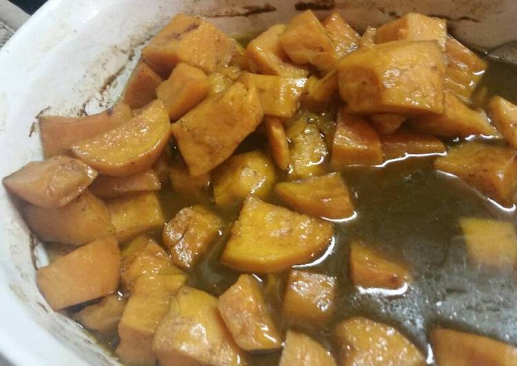 Maple brown sugar sweet potatoes