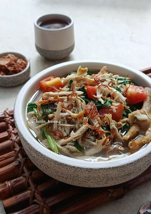 Foto resep Ayam Suwir Kuah Bawang
