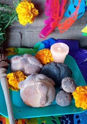 Una foto de Pan de muerto