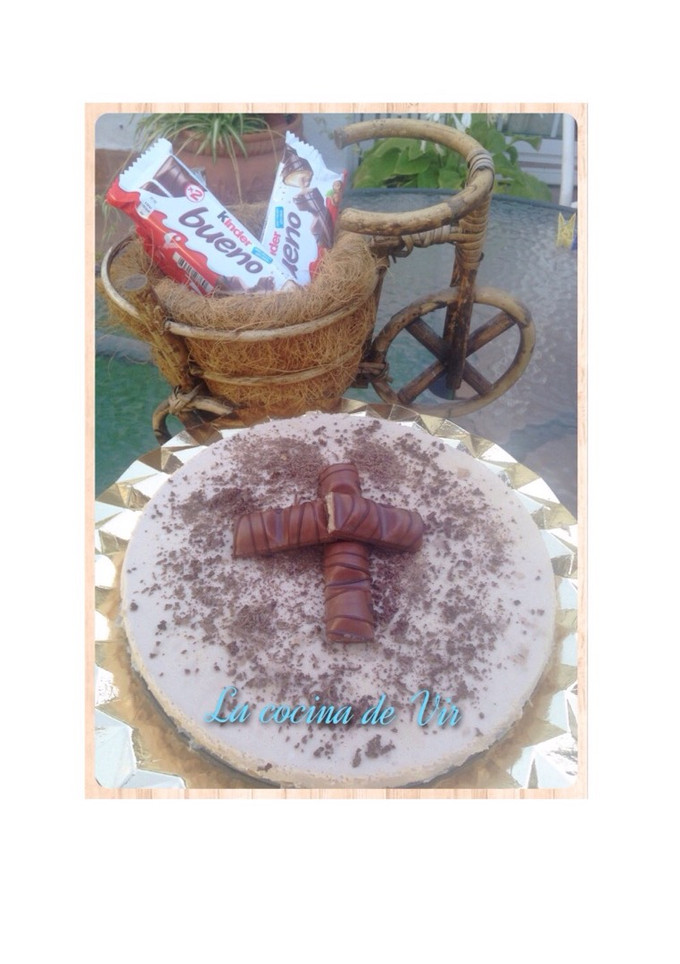 Una foto de Tarta de kinder bueno