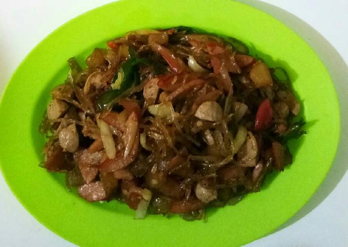 Cara Gampang Menyiapkan Tumis Soun Kawung Pedas Manis Simple, Menggugah Selera