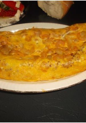 Una foto de Pastel de rape con gambas