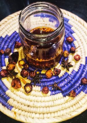 A picture of Chinese Chilli Oil.