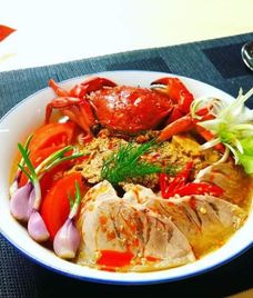 móng giò nấu chuối