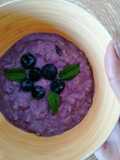 Avena con blueberries 💜🥣