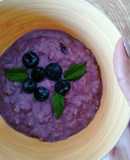 Avena con blueberries 💜🥣