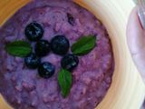 Avena con blueberries 💜🥣