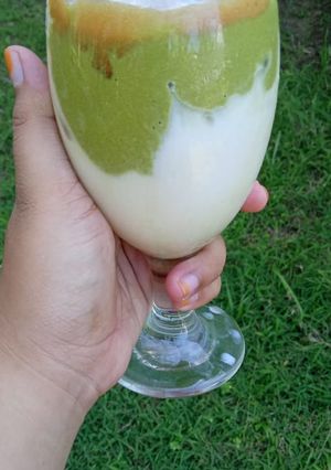 Foto resep Dalgona coffe green tea