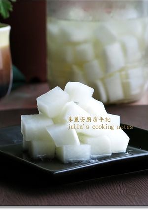 [韓式醃蘿蔔]做法簡單的開胃小菜 的食譜成品照片