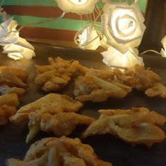 Potato onion fritters A picture of Potato onion fritters.