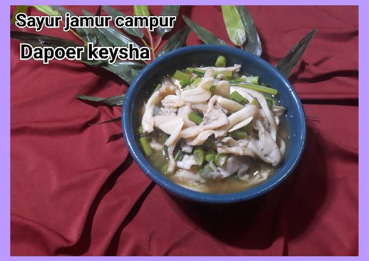 Langkah Mudah untuk Menyiapkan 💜Sayur jamur campur💜 Anti Gagal