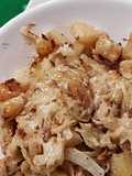 Papas con repollo a la crema. ¡Guarnición de invierno!