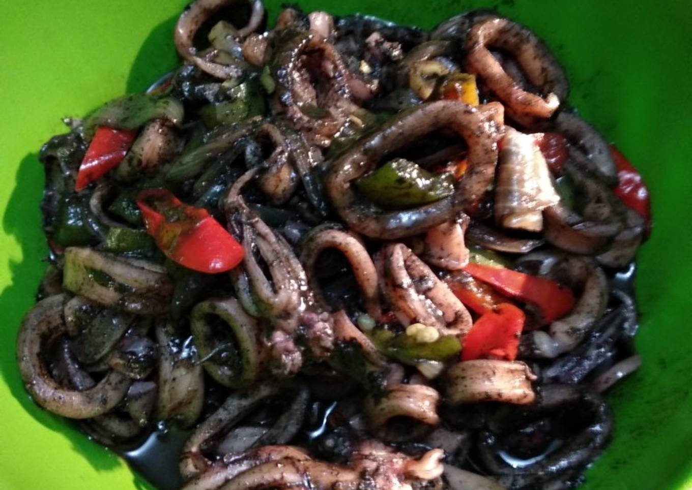 Pancake cumi hitam muda