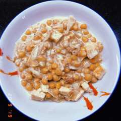 Una foto de Garbanzos con Tofu al Curry