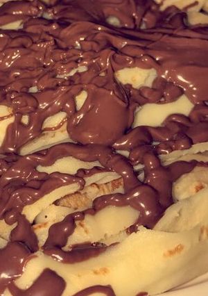صورة لوصفة فيوتشيني كريب 🥞♥️