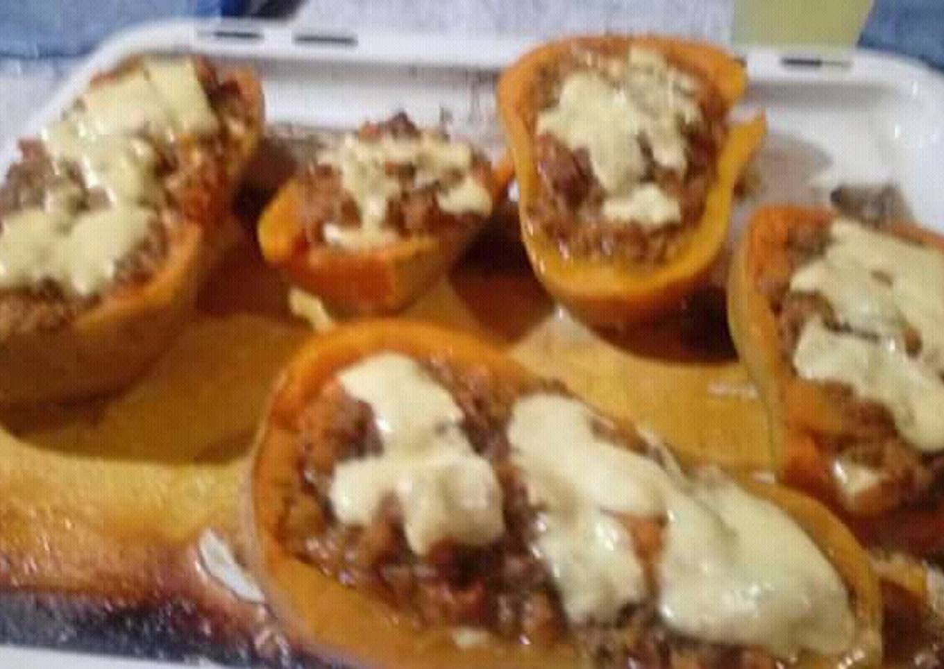 Calabazas rellenas al horno